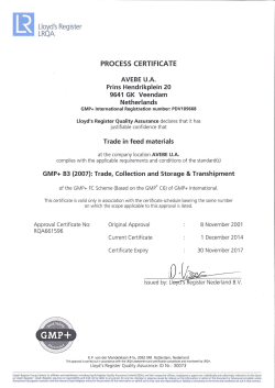 process certificate