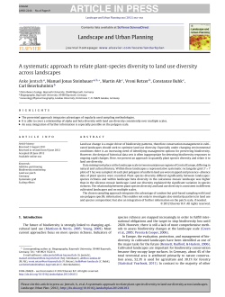 A systematic approach to relate plant
