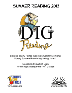 Summer Reading 2013
