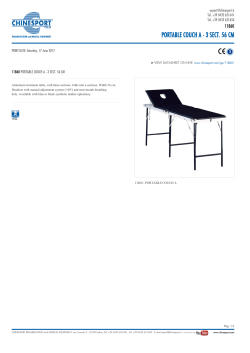 portable couch a - 3 sect. 56 cm