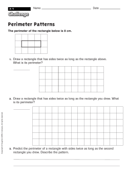 Unit A-4 Perimeter Patterns