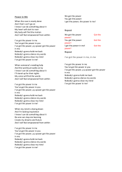 Lyrics Song Sheet