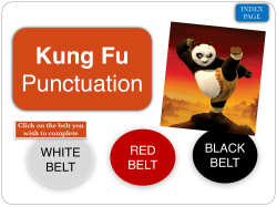 Kung Fu Punctuation