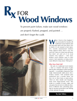 Rx for Wood Windows - Brainerd Home Inspection
