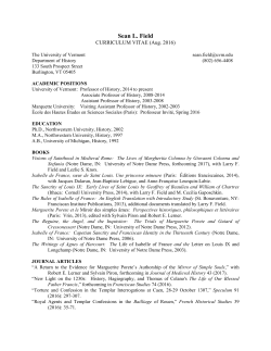 Sean Field - University of Vermont