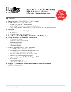 ispMACH 4A Data Sheet (vL)