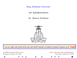 4.8 Antiderivatives