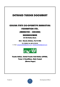 (Revised Detail Tender Call Notice for Supply of Leno Bags).