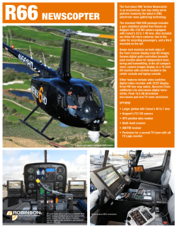 R66 Newscopter Brochure - Robinson Helicopter Company