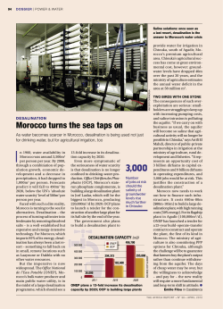 Morocco turns the sea taps on