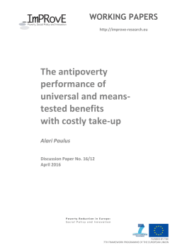The antipoverty performance of universal and means