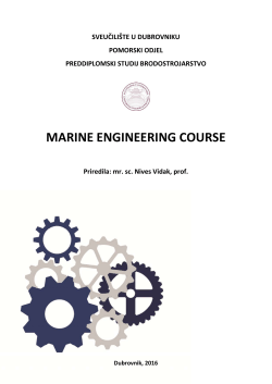 marine engineering course - Sveučili&scaron;te u Dubrovniku