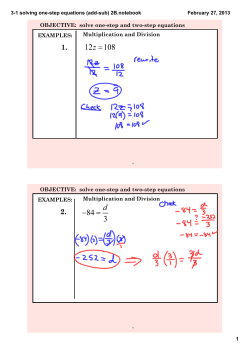 02-27-13 one-step equations