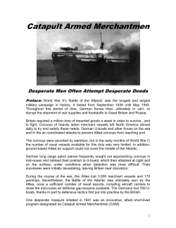 Catapult Armed Merchantmen