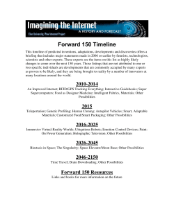 Forward 150 Timeline