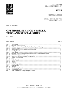 DNV Ship rules Pt.5 Ch.7 - Offshore Service