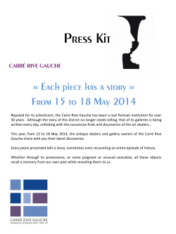 Diapositive 1 - Carré Rive Gauche