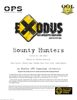 Bounty Hunters - role playing game, LOKI Cleveland, OH Home