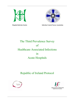 Prevalence surveys - Health Protection Surveillance Centre