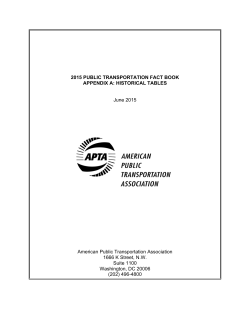 2015 PUBLIC TRANSPORTATION FACT BOOK APPENDIX A