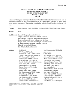Agenda #8a MINUTES OF THE REGULAR MEETING OF THE