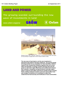 Land and Power: The growing scandal surrounding the new wave of