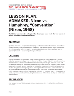 ADMAKER, Nixon vs. Humphrey, &ldquo;Convention&rdquo;