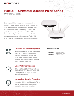 FortiAP Universal Access Point Series Data Sheet
