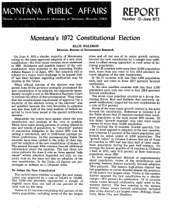 Ellis Waldron`s Montana Public Affairs Report