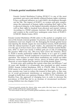 Female genital mutilation (FGM) 2