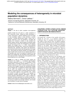 Modeling the consequences of heterogeneity in microbial
