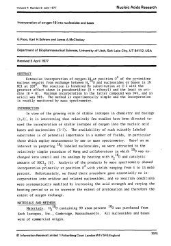 Extensive incorporation of oxygen-18gat position 0 of the pyrimidine