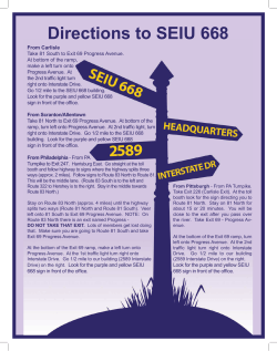 Directions - SEIU Local 668
