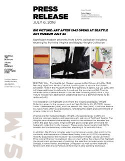 press release - Seattle Art Museum