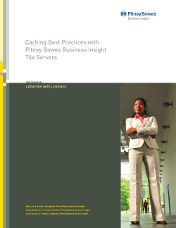 Caching Best Practices with Pitney Bowes Business Insight Tile
