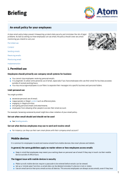 An email policy for your employees
