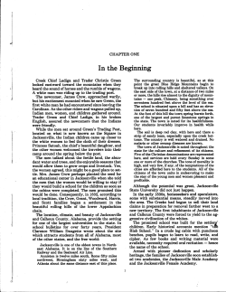 In the Beginning - Jacksonville State University