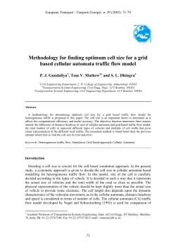 Methodology for finding optimum cell size for a grid