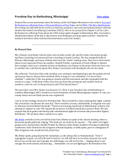 Freedom Day in Hattiesburg, Mississippi