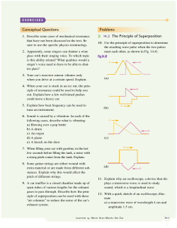 Conceptual Questions Problems 14.2 The Principle of Superposition