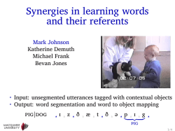 Synergies in learning words and their referents