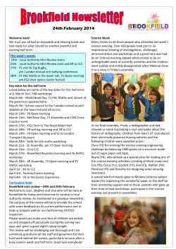 24th February 2014 - Brookfield Primary School