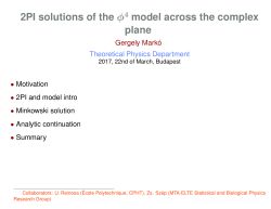 2PI solutions of the &phi; model across the complex plane