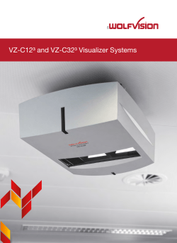 WolfVision VZ-C12/C32 Third Generation brochure