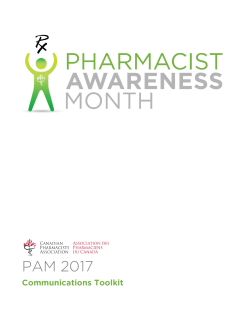 PAM 2017 - Canadian Pharmacists Association