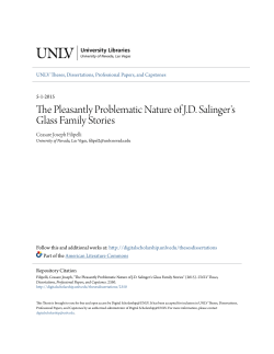 The Pleasantly Problematic Nature of J.D. Salinger`s Glass Family