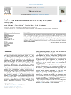 C12/C13-ratio determination in nanodiamonds by atom