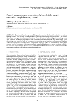 Controls on geometry and composition of a levee built by turbidity