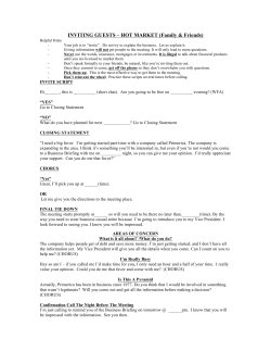 Appointment Setting Script