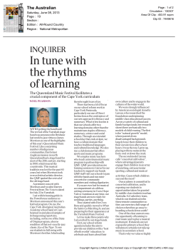 In tune with the rhythms of learning